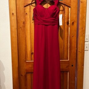 Bill Levkoff Ruby Red Maxi Dress